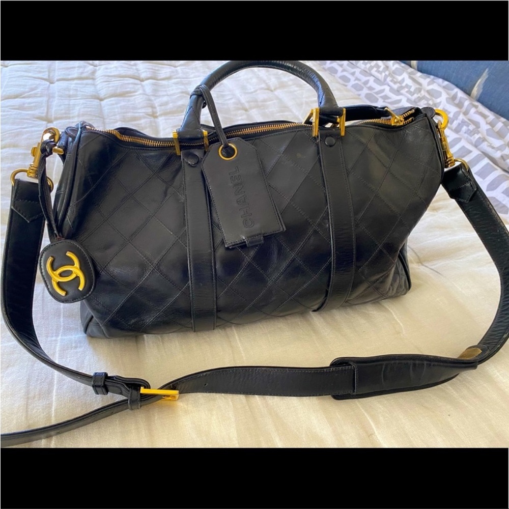 Chanel luggage duffel bag